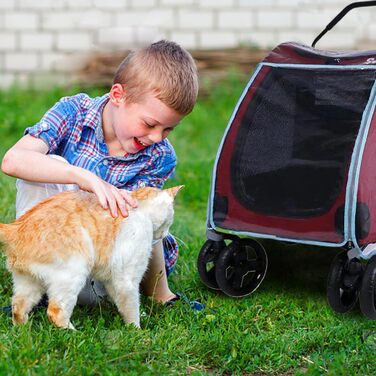 Захист від дощу для візка для собак, велика блискавка, захист для візка для домашніх тварин, водонепроникний, прозорий, PVC, захист від негоди, аксесуари для домашніх тварин