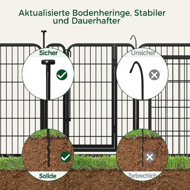 Вольєр для собак Yaheetech 8-секційний, 80 см, для квартири та саду, збірка без інструментів