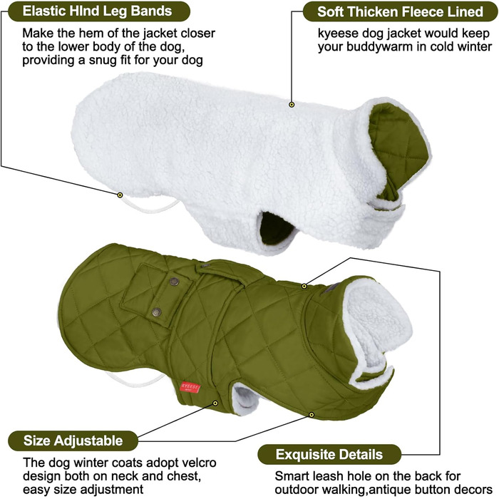 Теплий зимовий одяг для собак та котів: водонепроникний пуловер з флісовою підкладкою та кишенею | KYEESE