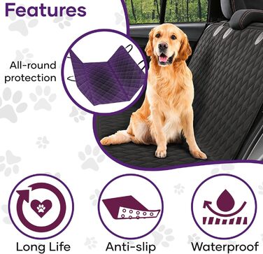 Захист для заднього сидіння та багажника автомобіля - килимок для собак (145 x 147 см, XL)
