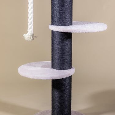 Дряпак для котів RHRQuality – Maine Coon, 150 см, товстий сизаль, рожевий