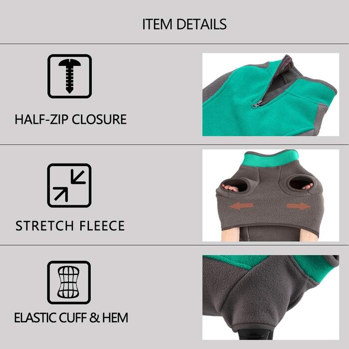 Теплий зимовий пуловер для собак з напівблискавкою, флісова куртка для собак, тепла жилетка для собак, одяг для собак у холодну погоду, для маленьких собак та цуценят, великих, бордовий