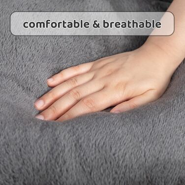 Крісло-гніздочко для котів та собак, м'яке ліжко для тварин, 55x50x15 см, темно-сірий