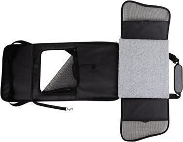 Транспортна сумка для собак та котів Emmi-Pet, складана та портативна переноска до 9 кг, з оксфордської тканини, водонепроникна сумка для собак та котів для автомобіля, поїздів та подорожей, Travel Bag 41,5 x 32 x 30 см