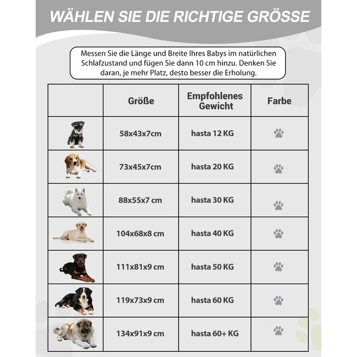 Ортопедичне ліжко для собак 58x43 см, знімний чохол з екошкіри, подушка для собак, матрац для собак, комфортне та прохолодне для внутрішнього та зовнішнього використання, сірого кольору (L58xB43xH7 см)