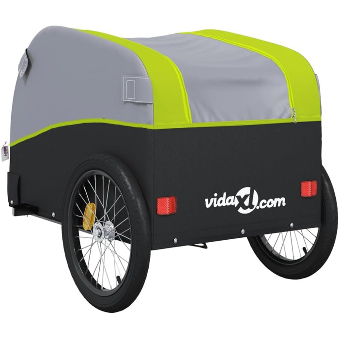 Причіп для велосипеда: вантажний, для собак, чорно-зелений, 30 кг, сталь, для щоденного транспортування, універсальний, легко монтується