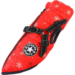 Водонепроникний зимовий одяг для собак Extreme 2.0 - теплий та зручний, з шлейкою та світловідбиваючими смугами (S)