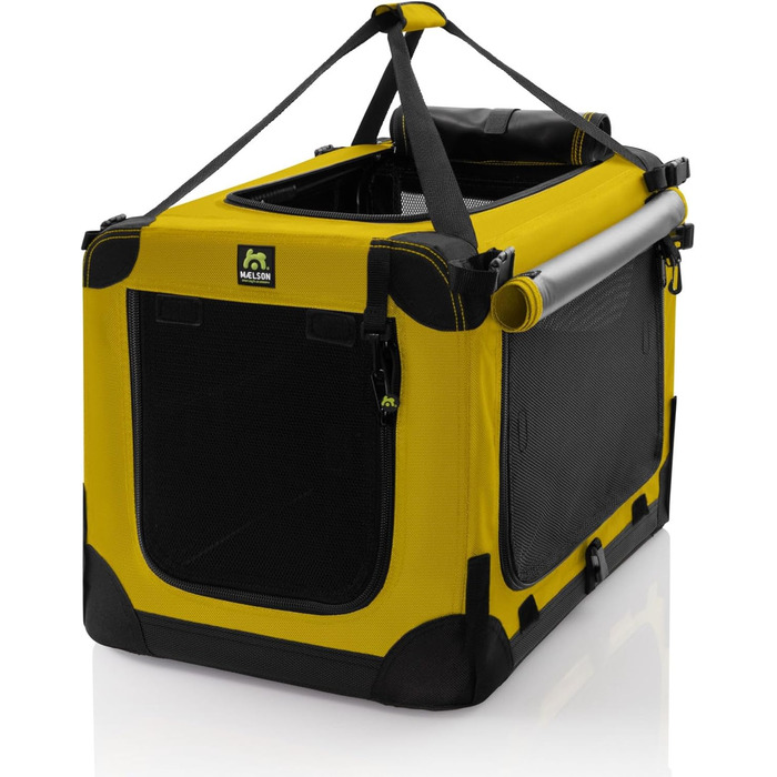 Кіньйон для собак Maelson Soft Kennel Safran Gelb, 62 см - складана переноска для собак, 62 x 41 x 41 см