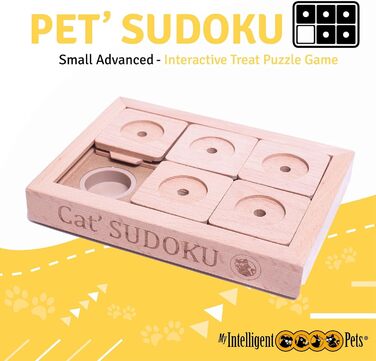 Інтерактивна іграшка-головоломка для собак і котів Sudoku Small Advanced, інтелектуальна іграшка для розвитку, ігровий тренажер для домашніх тварин