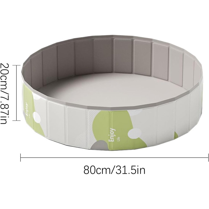 Зручний надувний басейн для собак | 120 см | Переносний басейн для тварин | Ідеальний для купання та ігор на вулиці та в приміщенні для дітей, немовлят та собак