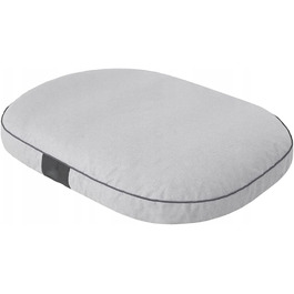 Матрац для собак овальної форми, 87x68x15 см, сірий - водонепроникний, кучелистий, для собак маленьких, середніх та великих порід, підходить для вулиці, можна прати