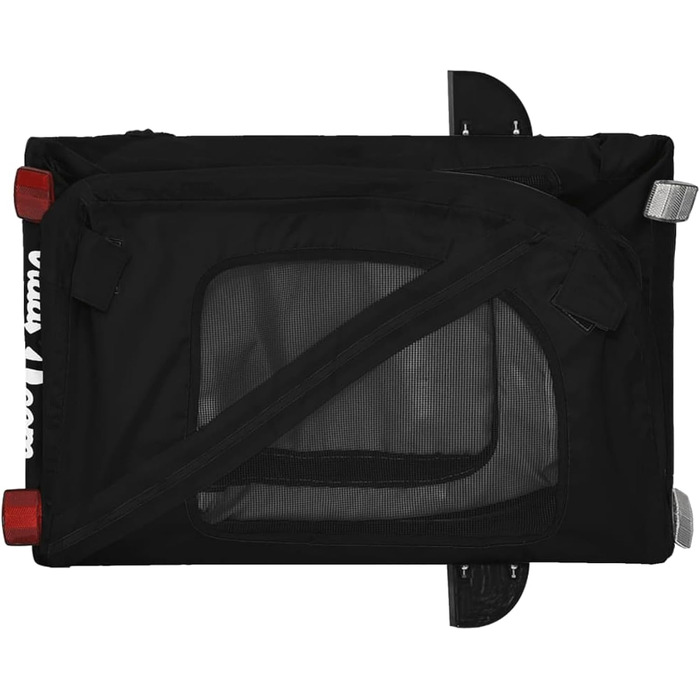 Фарм-причіп для собак Gecheer: міцний каркас з заліза, оксфордська тканина, дах з ПВХ, для безпечних та комфортних поїздок з домашніми тваринами