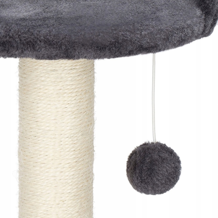 Високий кігтеточка-комплекс для котів Springos, бежевий, 3 рівні, сизаль