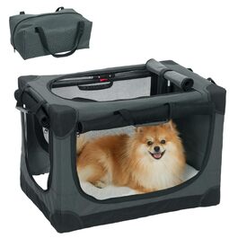Переноска для собак PawHut 76x54x54 см, складна, з подушкою, водонепроникна, оксфорд 600D, для котів та собак до 20 кг, зелена