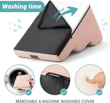 Сходинки для собак маленьких порід 50 см, зручні для ліжка, з високощільним губчастим наповнювачем, антиковзким покриттям та знімним чохлом, 40x72x50 см, 4 сходинки (рожевий, 3 сходинки (40x57x40 см))