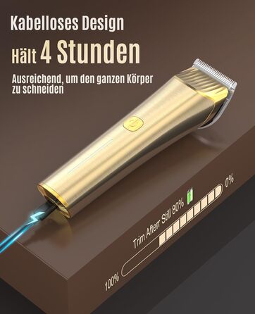 Машинка для стрижки коней Oneisall бездротова з металевими лезами та набором запасних, тиха, для густого та сплутаного волосся, 7000 обертів, потужний двигун