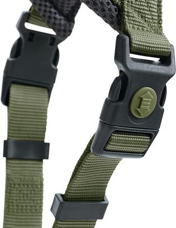 Нашийник для собак HUNTER LONDON COMFORT, дихаюча сітка 3D, 2-разове регулювання, безпечна застібка, міцний, легкий та зручний у догляді, оливковий, L/2