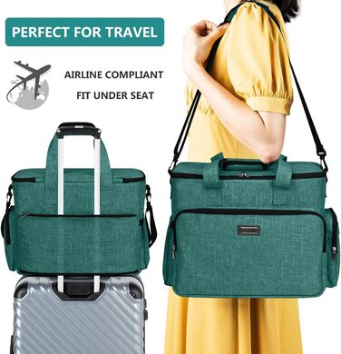 Чемодан для собак Vioett (L, Зелений) з набором аксесуарів для подорожей