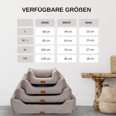 Софа-ліжко для собак MSS e.K. 60 x 44 см, сірий колір, знімний велюровий чохол та м'яка підстилка, 60 x 44 x 23 см. Підходить для великих собак, кошик для собак, лежанка для цуценят.