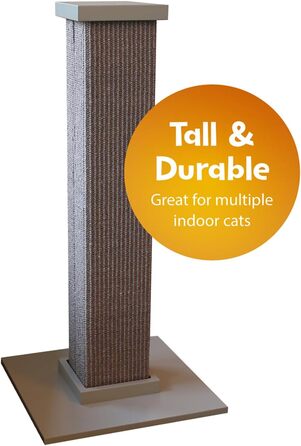 Когтеточка для котів SmartCat Pioneer Pet Ultimate, сіра, 81 см