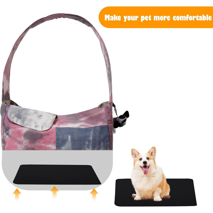 Сумка-переноска для тварин Huilin Technology, рожева, для котів та собак, для прогулянок та подорожей