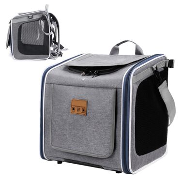 Переносна сумка-велосипедний кошик для собак та котів Yumneo - безпечна, для прогулянок, подорожей, сім'ї