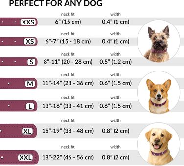 Шкіряний ошийник для собак CollarDirect, круглий, м'який, з роликом, ручної роботи, справжня шкіра, для цуценят та собак різних розмірів, чорний, рожевий, червоний, фіолетовий, блакитний, рожевий, 35-40 см