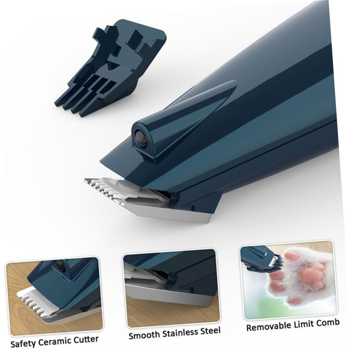 Електричний триммер для кігтів котів та собак, акумуляторний, безпечний для тварин, для професійного та домашнього використання