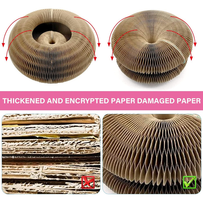 Котяче дряпальний борд - інтерактивна іграшка з котом'ятою та дзвіночком. Дряпальний картон для котів, іграшка для шліфування кігтів.