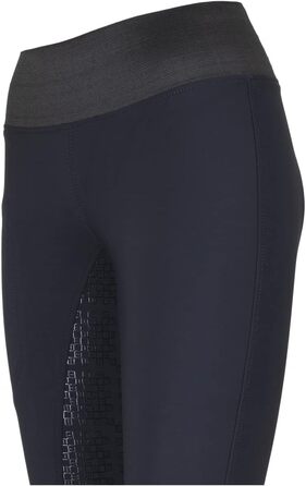 Легінси для верхової їзди Lazura Emma - зимові, водонепроникні, з силіконовим повним сидінням | Леггинси для верхової їзди з широким гумовим поясом та кишенею для телефону | Дамський одяг для верхової їзди, розміри 36-44, чорний |