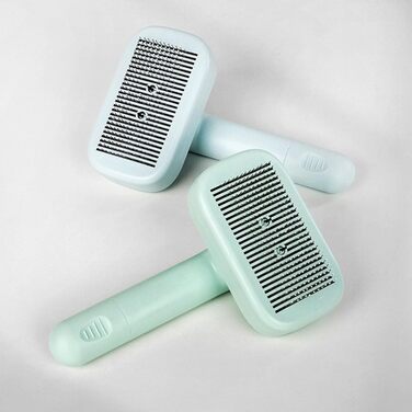 Професійна щітка для тварин Pet Ion Brush з подвійним іонним генератором: самоочисна щітка для собак та котів, м'яке розплутування шерсті та підшерстка, для короткої та довгої шерсті (зелена)