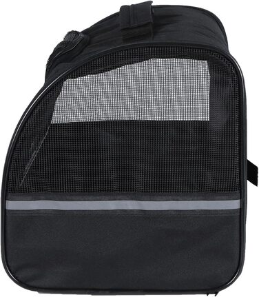 Транспортна сумка для собак H4L чорна 38x28x30 см - переноска, переносна сумка, бокс для собак