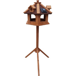 Дерев'яне годівничка для птахів Toboli з підставкою 115 см, вологостійка, для птахів