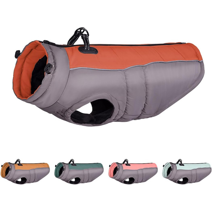 Футушок для собак FUNAT: теплий зимовий жилет, водонепроникна куртка для середніх та великих собак, блакитний