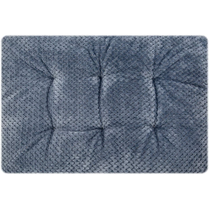 Лежак для собак і котів WONDER MIRACLE Fuzzy Deluxe, супер плюш, машинне прання, 38,1x58,4 см, сірий