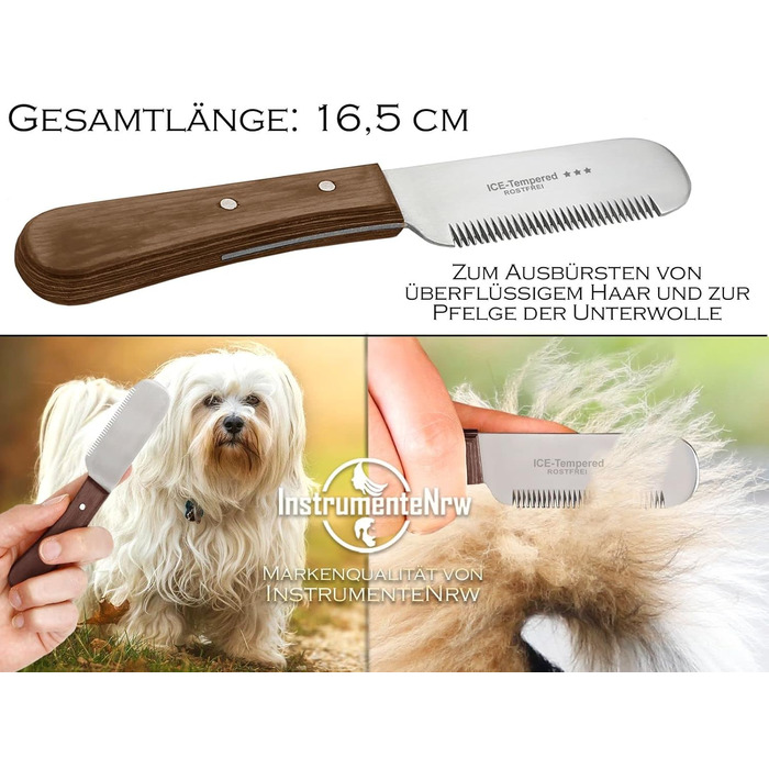 Набір для грумінгу собак та котів: триммер, гребінець, ножиці. З тонкими та грубими зубцями, нержавіюча сталь