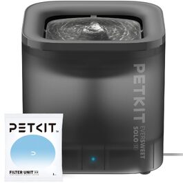 Фонтан-поїлка для котів та собак PETKIT CYBERTAIL, 1.85л, безшумний (25дБ) з LED-підсвіткою та бездротовим насосом, темно-сірий