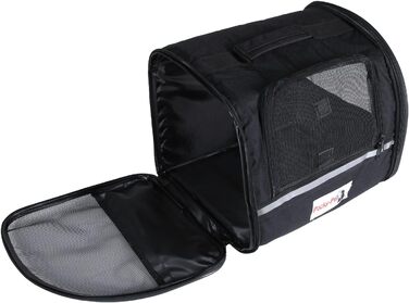 Транспортна сумка для собак H4L чорна 38x28x30 см - переноска, переносна сумка, бокс для собак