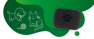 GPS-локатор для собак CALMEAN Maxi + нашийник S/M
