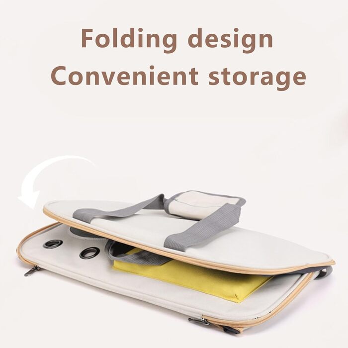 Транспортна сумка для тварин - переноска для кота/собаки, жовта | Складна переноска для домашніх тварин