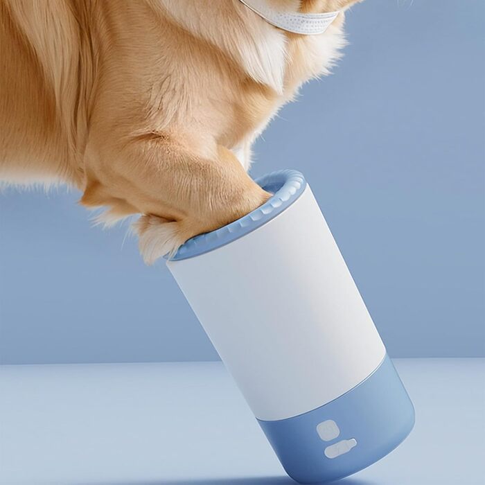 Автоматична мийка лап для собак XITEA - для малих, середніх та великих тварин (біла/блакитна)