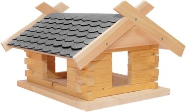 Великий набір для зборки сірого годівнички для птахів, 44×37×27 см