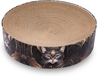 Кігтеточка для котів Petaureus Zylinder | Стильна та екологічна | Ø 40 см | Змінний вкладиш з переробленого картону