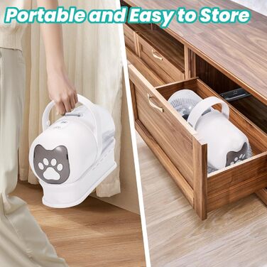 Машинка для стрижки собак з пилососом, 13000PA, 7 насадок для грумінгу, триммер для лап, щітка, гребінець, 3 рівні всмоктування