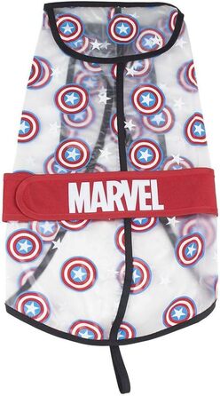 Дощовик для собак Cerdá ForFanPets Captain America Marvel - Водонепроникний, офіційний ліцензований товар