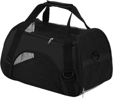 Сумка-переноска для тварин, чорна: зручна та дихаюча для подорожей та активного відпочинку (собаки, коти)
