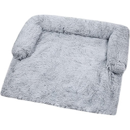 М'яка плюшева лежанка для собак, диван, заспокійлива лежанка, ультрам'яке хутро, лежанка для домашніх тварин, м'яка, миється, пухка ковдра, подушка, чохол на меблі, захист, лежанка для собак та котів (XL)