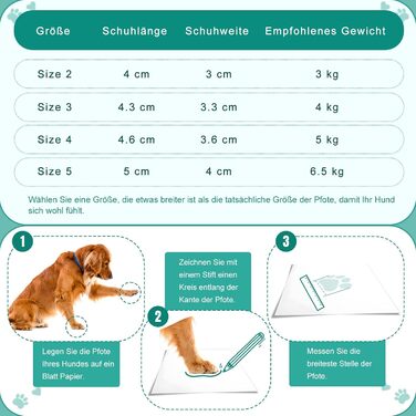 Чорно-білі собачі чоботи Kukaster для захисту лап, 4 шт. Неслизька підошва, світловідбиваючий замок, підходять для собак маленьких, середніх та великих порід, розмір 3