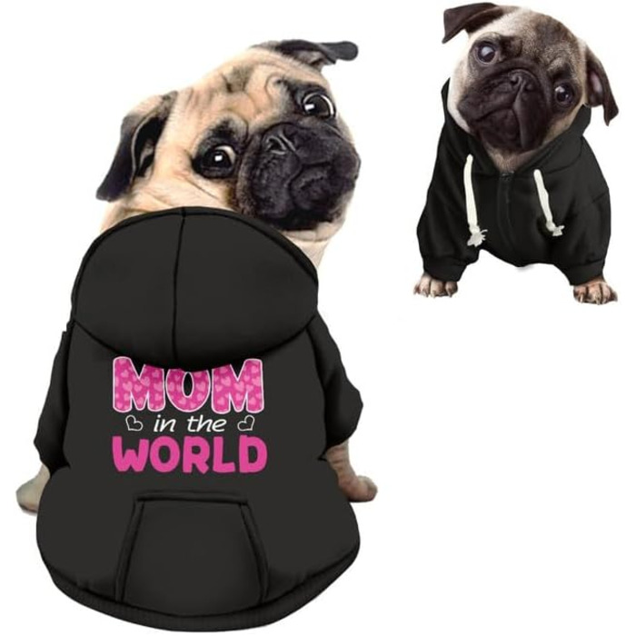 Світшот для собак Kuiaobaty: стильний одяг для вашого улюбленця. Чорний, дихаючий, для собак середніх порід (40x60x45 см). Ідеальний для чихуахуа та інших собак.