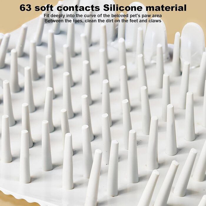 Електричний мийчик лап для собак, USB, силіконова щітка, для собак та котів (Blue)